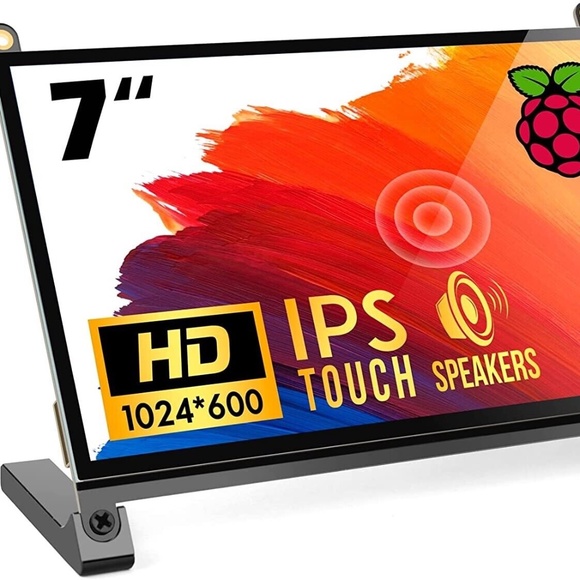 ROADOM 7" Capacitive Touch Screen Monitor For Raspberry Pi 1024×600 - Picture 1 of 7
